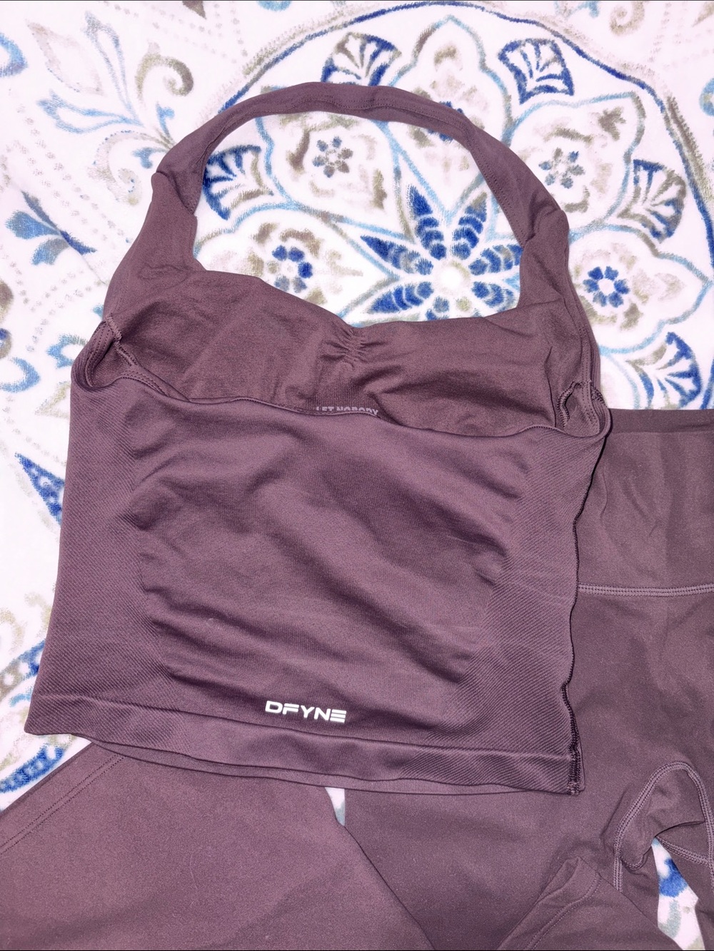 Brown Women’s Flare Leg Jumpsuit Set - Picture 3 of 4
